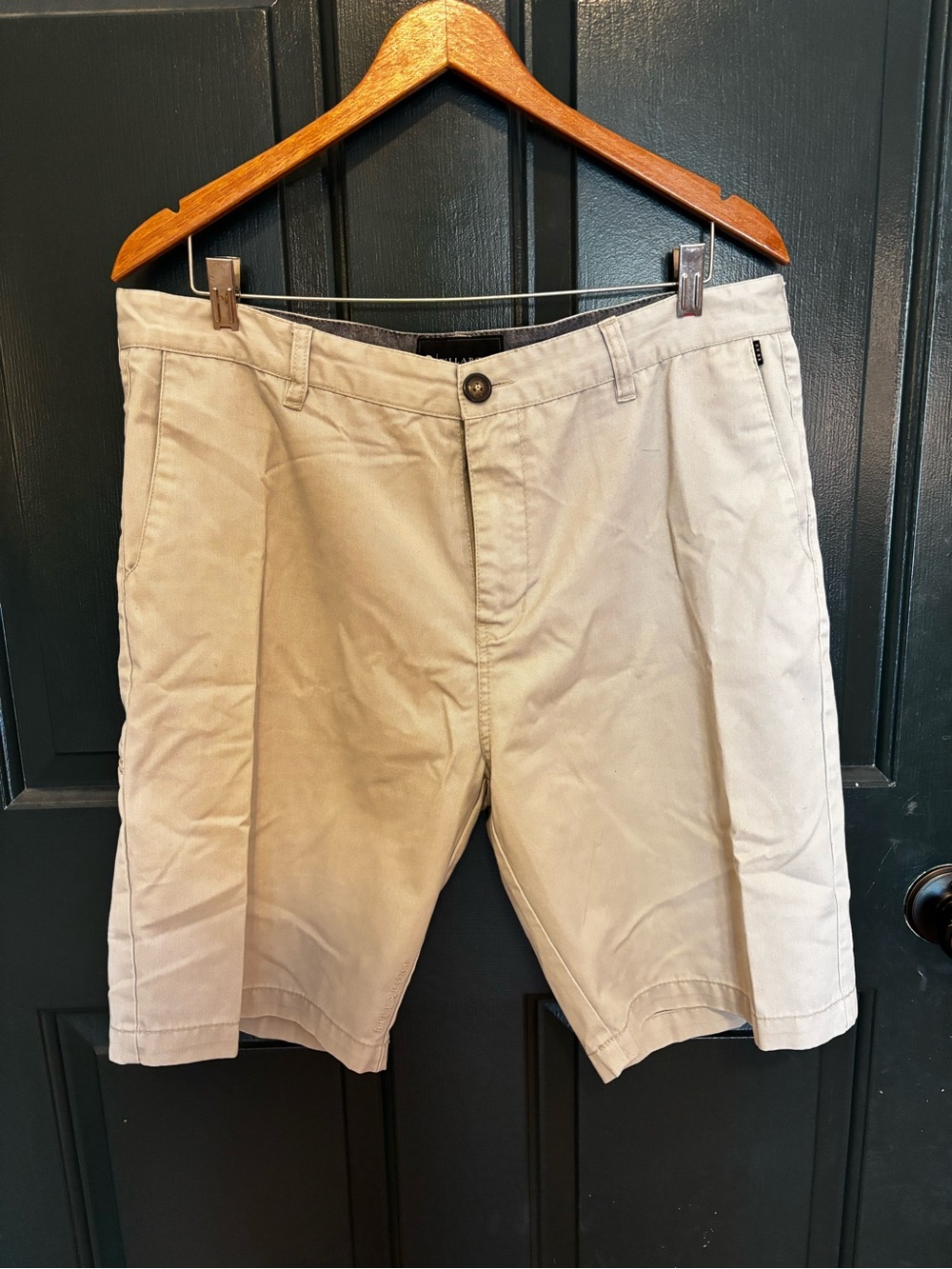 Billabong Men's Khaki Flat Front Shorts